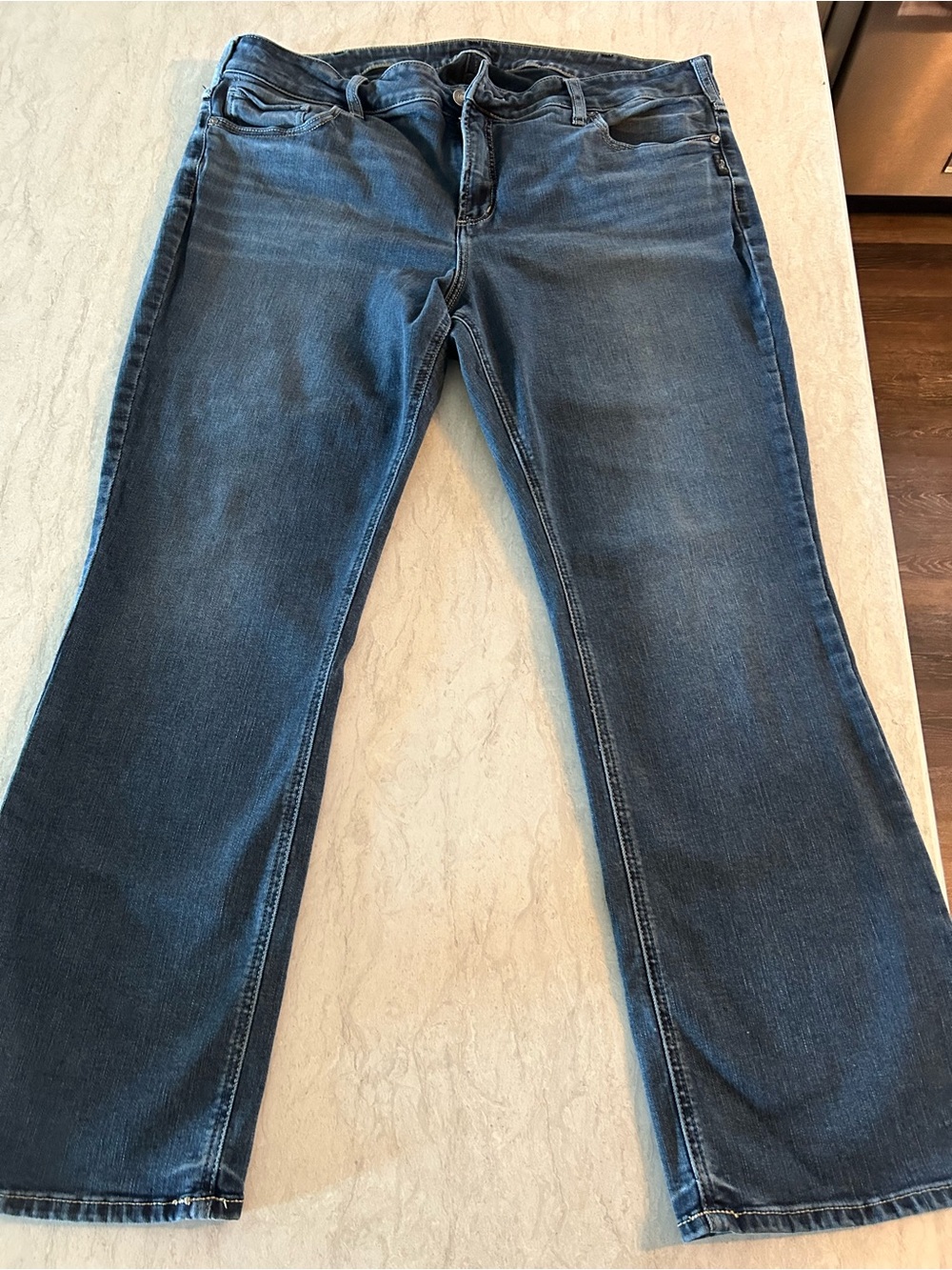 Women’s Silver Elyse Slim Boot Cut Jeans